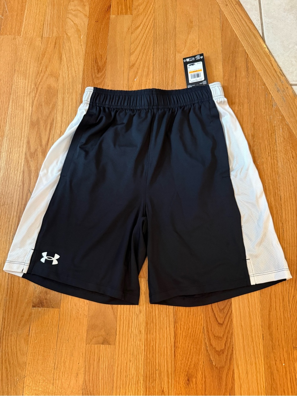 Under Armour Black and White Men’s Athletic Shorts